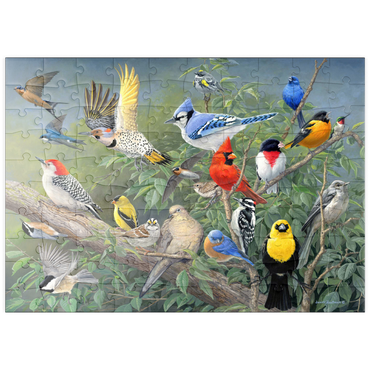 Darstellung des Puzzle Motivs puzzleplate Birds 100 Puzzle