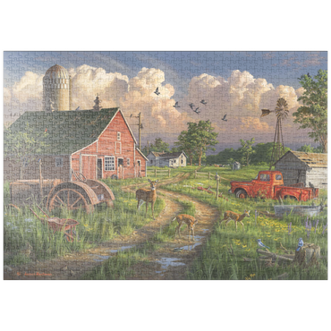Darstellung des Puzzle Motivs puzzleplate New Life at the Old Farm 1000 Puzzle