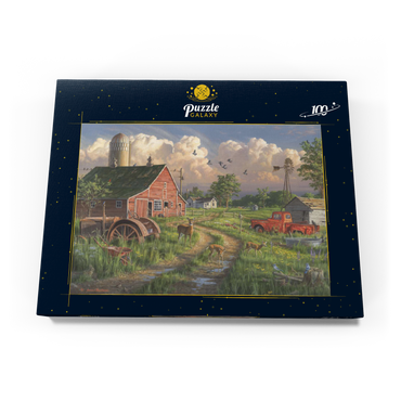 Darstellung des Puzzle Motivs New Life at the Old Farm 100 Puzzle Schachtel Ansicht3