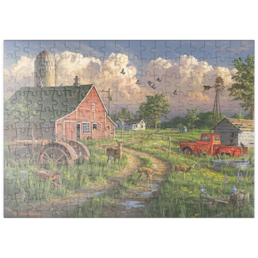 Darstellung des Puzzle Motivs puzzleplate New Life at the Old Farm 200 Puzzle