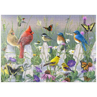 Darstellung des Puzzle Motivs puzzleplate Meadow Menagerie 1000 Puzzle