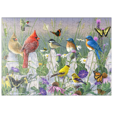 Darstellung des Puzzle Motivs puzzleplate Meadow Menagerie 200 Puzzle