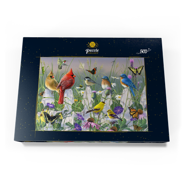 Darstellung des Puzzle Motivs Meadow Menagerie 500 Puzzle Schachtel Ansicht3