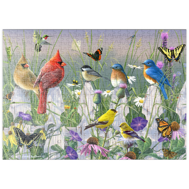 Darstellung des Puzzle Motivs puzzleplate Meadow Menagerie 500 Puzzle