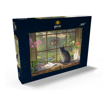 Darstellung des Puzzle Motivs Birdwatching 1000 Puzzle Schachtel Ansicht2