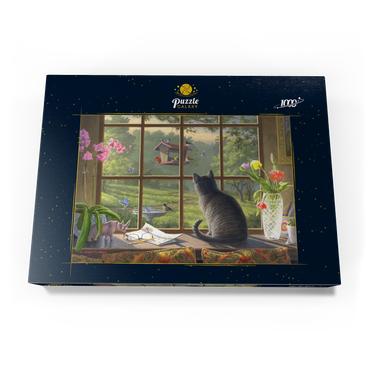 Darstellung des Puzzle Motivs Birdwatching 1000 Puzzle Schachtel Ansicht3