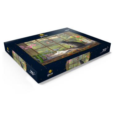Darstellung des Puzzle Motivs Birdwatching 200 Puzzle Schachtel Ansicht1