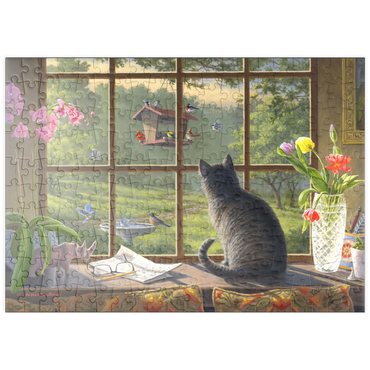 Darstellung des Puzzle Motivs puzzleplate Birdwatching 200 Puzzle