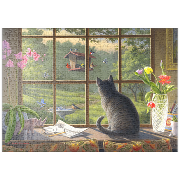 Darstellung des Puzzle Motivs puzzleplate Birdwatching 500 Puzzle