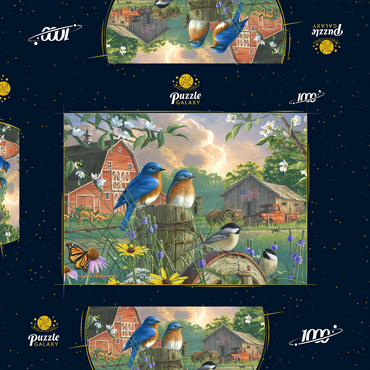 Darstellung des Puzzle Motivs America's Heartland 1000 Puzzle Schachtel 3D Modell