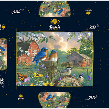 Darstellung des Puzzle Motivs America's Heartland 200 Puzzle Schachtel 3D Modell