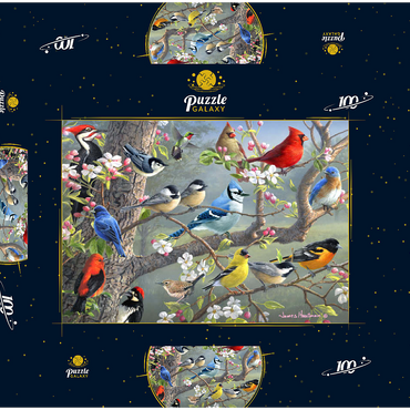 Darstellung des Puzzle Motivs Orchard Puzzle 100 Puzzle Schachtel 3D Modell