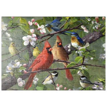 Darstellung des Puzzle Motivs puzzleplate Songbirds 100 Puzzle