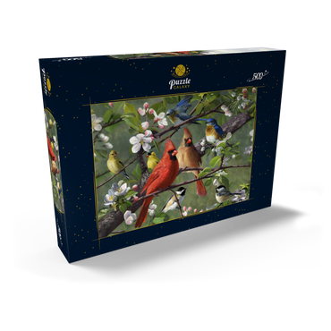 Darstellung des Puzzle Motivs Songbirds 500 Puzzle Schachtel Ansicht2