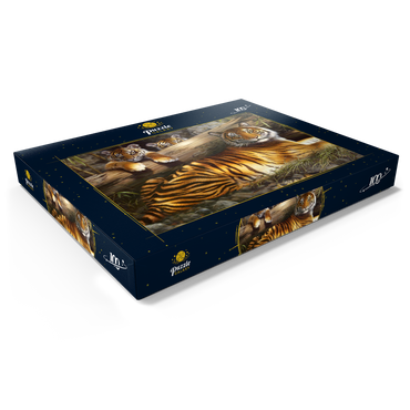 Darstellung des Puzzle Motivs Quiet Fire 100 Puzzle Schachtel Ansicht1