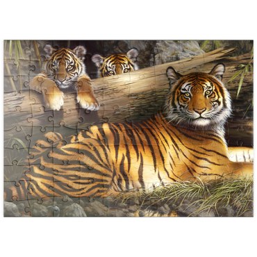 Darstellung des Puzzle Motivs puzzleplate Quiet Fire 100 Puzzle