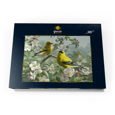 Darstellung des Puzzle Motivs Orchard Goldfinch 500 Puzzle Schachtel Ansicht3