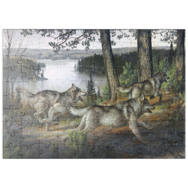 Darstellung des Puzzle Motivs puzzleplate Ridge Runners 100 Puzzle