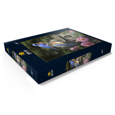 Darstellung des Puzzle Motivs Garten-Hüttensänger 100 Puzzle Schachtel Ansicht1