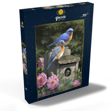 Darstellung des Puzzle Motivs Garten-Hüttensänger 200 Puzzle Schachtel Ansicht2