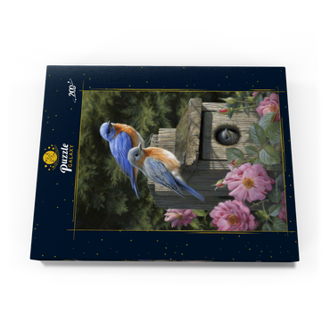 Darstellung des Puzzle Motivs Garten-Hüttensänger 200 Puzzle Schachtel Ansicht3