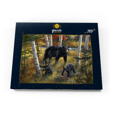 Darstellung des Puzzle Motivs Bears & Birches 200 Puzzle Schachtel Ansicht3