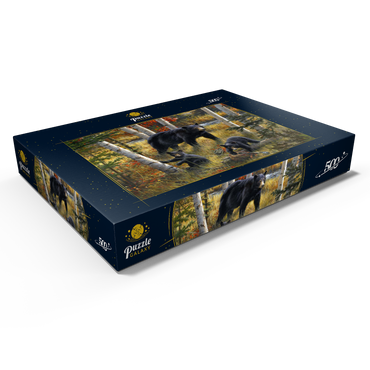 Darstellung des Puzzle Motivs Bears & Birches 500 Puzzle Schachtel Ansicht1