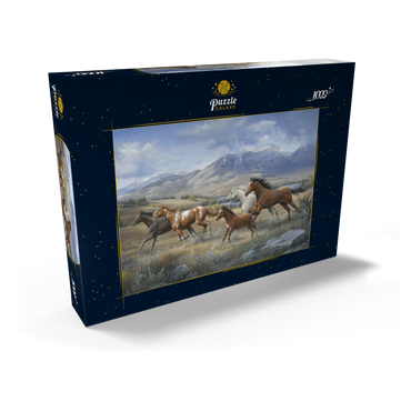 Darstellung des Puzzle Motivs Running Free 1000 Puzzle Schachtel Ansicht2
