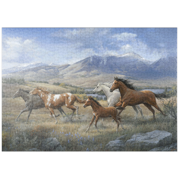 Darstellung des Puzzle Motivs puzzleplate Running Free 1000 Puzzle