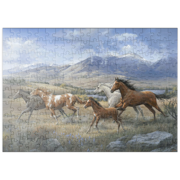 Darstellung des Puzzle Motivs puzzleplate Running Free 200 Puzzle