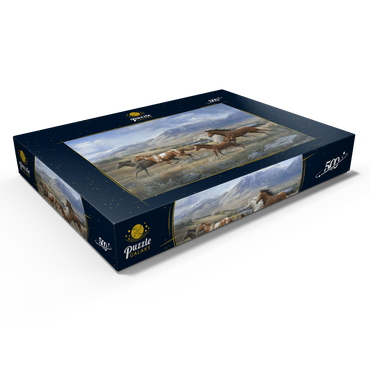 Darstellung des Puzzle Motivs Running Free 500 Puzzle Schachtel Ansicht1