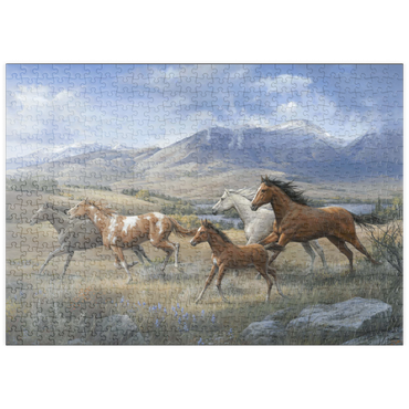 Darstellung des Puzzle Motivs puzzleplate Running Free 500 Puzzle