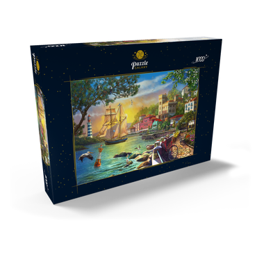 Darstellung des Puzzle Motivs City Embankment at Sunset 1000 Puzzle Schachtel Ansicht2