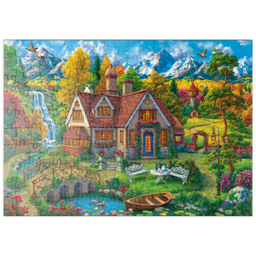 Darstellung des Puzzle Motivs puzzleplate Magic House by the Mountains 200 Puzzle