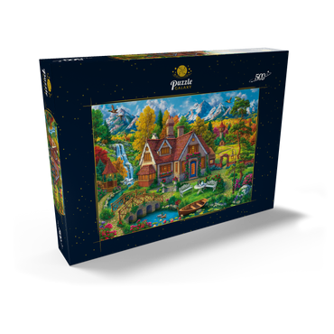 Darstellung des Puzzle Motivs Magic House by the Mountains 500 Puzzle Schachtel Ansicht2