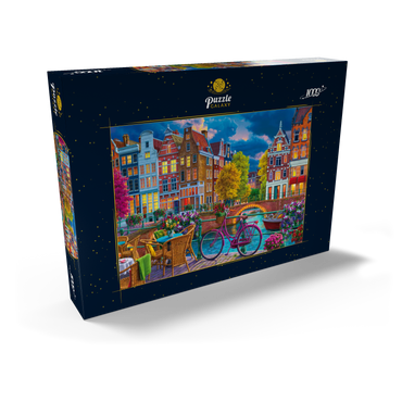 Darstellung des Puzzle Motivs Cozy Street 1000 Puzzle Schachtel Ansicht2