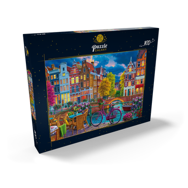 Darstellung des Puzzle Motivs Cozy Street 100 Puzzle Schachtel Ansicht2