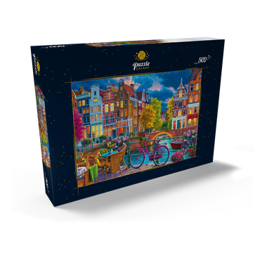 Darstellung des Puzzle Motivs Cozy Street 500 Puzzle Schachtel Ansicht2