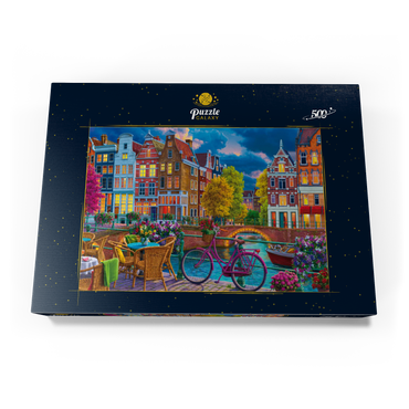 Darstellung des Puzzle Motivs Cozy Street 500 Puzzle Schachtel Ansicht3