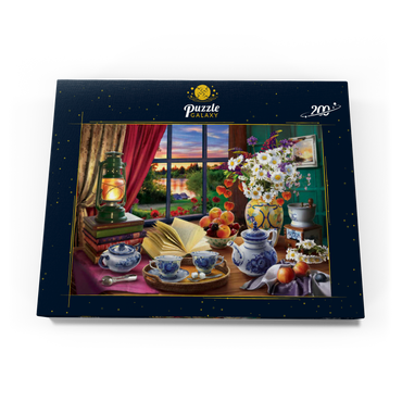 Darstellung des Puzzle Motivs Evening Tea Party 200 Puzzle Schachtel Ansicht3