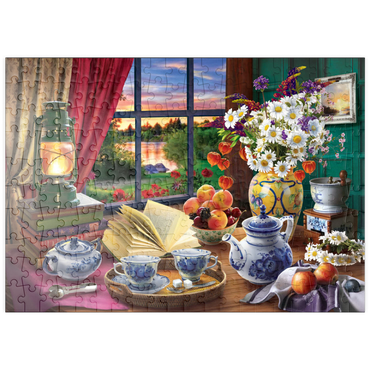 Darstellung des Puzzle Motivs puzzleplate Evening Tea Party 200 Puzzle