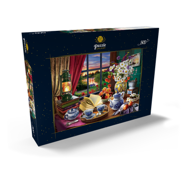 Darstellung des Puzzle Motivs Evening Tea Party 500 Puzzle Schachtel Ansicht2
