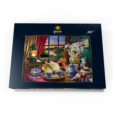 Darstellung des Puzzle Motivs Evening Tea Party 500 Puzzle Schachtel Ansicht3