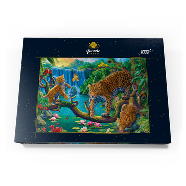 Darstellung des Puzzle Motivs The Leopard Family 1000 Puzzle Schachtel Ansicht3