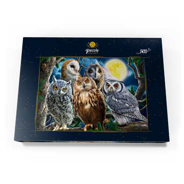 Darstellung des Puzzle Motivs Owls 500 Puzzle Schachtel Ansicht3
