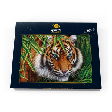 Darstellung des Puzzle Motivs Big Tiger 100 Puzzle Schachtel Ansicht3