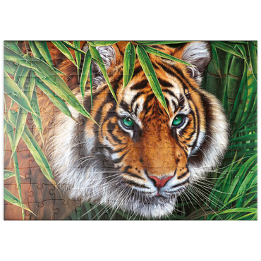 Darstellung des Puzzle Motivs puzzleplate Big Tiger 100 Puzzle