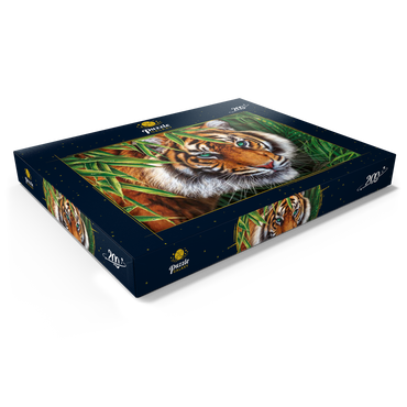 Darstellung des Puzzle Motivs Big Tiger 200 Puzzle Schachtel Ansicht1