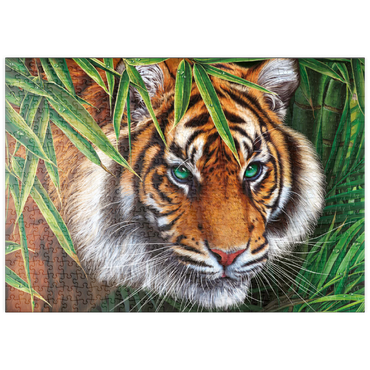 Darstellung des Puzzle Motivs puzzleplate Big Tiger 500 Puzzle