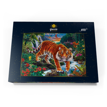 Darstellung des Puzzle Motivs Stalking Tiger 1000 Puzzle Schachtel Ansicht3